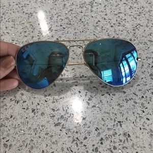 Rayban original aviator mirrored sunglasses